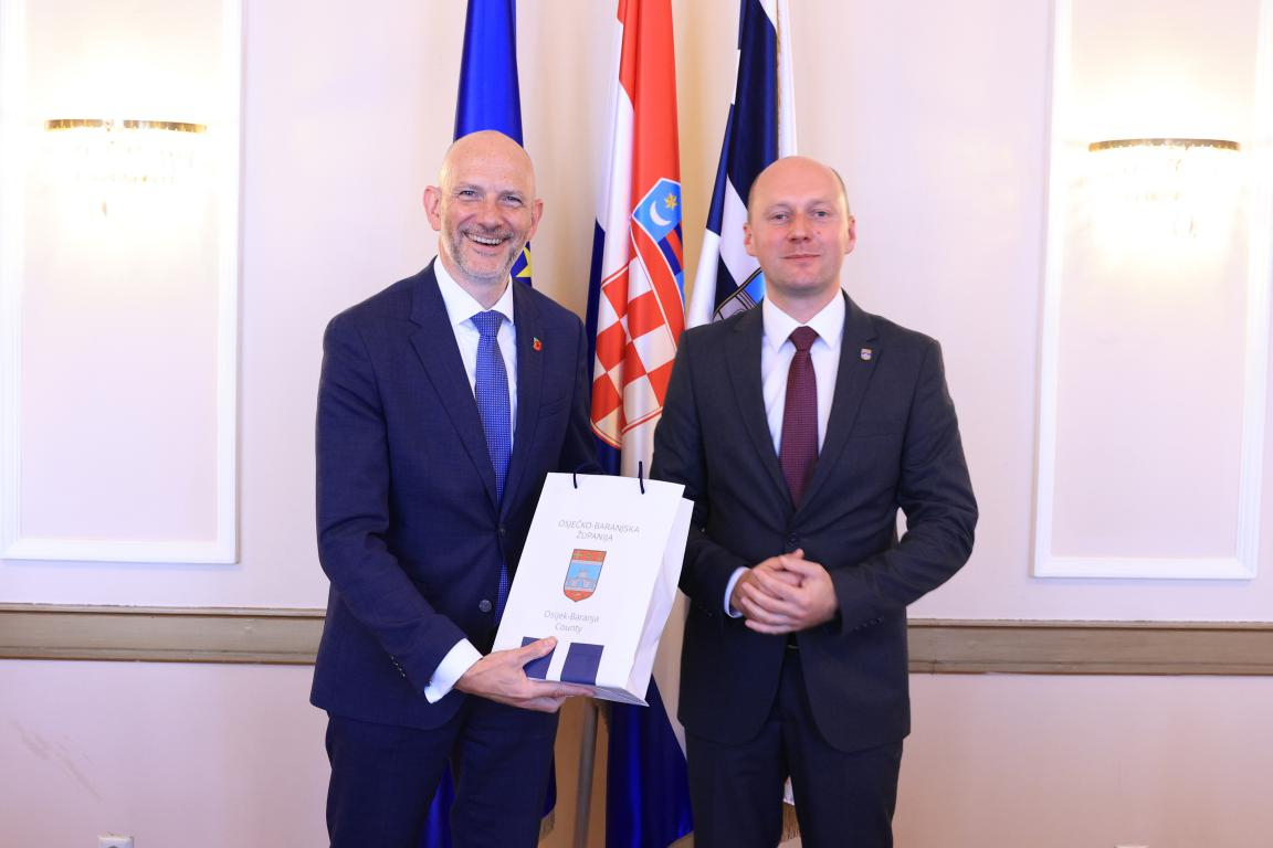 Veleposlanik Ujedinjene Kraljevine Velike Britanija NJ. E. Simon Thomas u posjetu Županiji
