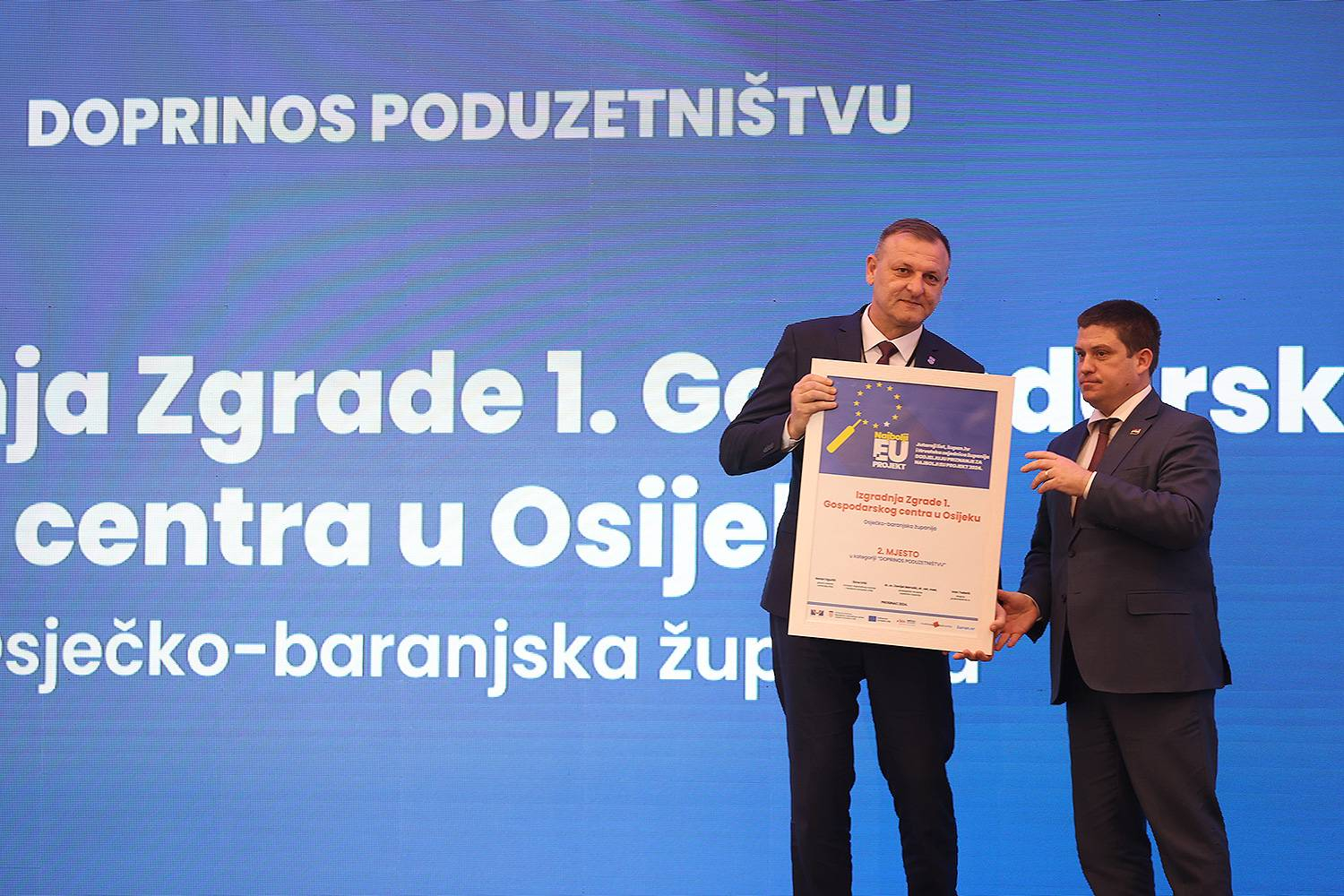 Gospodarski centar - viceprvak u kategoriji Najbolji EU projekt - Doprinos poduzetništvu