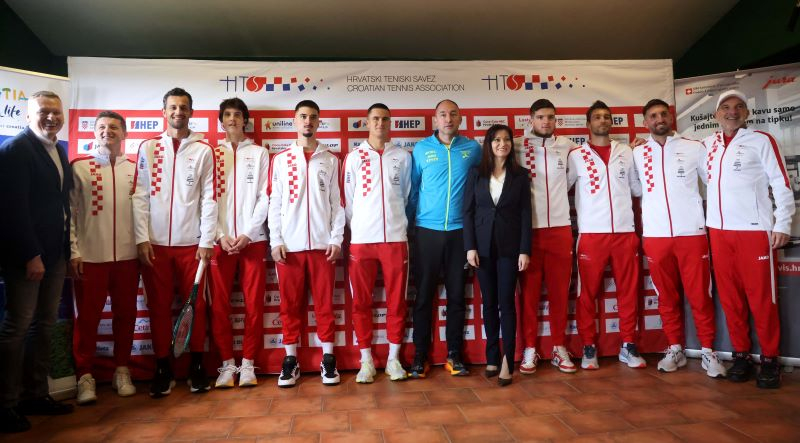 Na terenima Teniskog kluba Olimpija dočekani hrvatski teniski reprezentativci