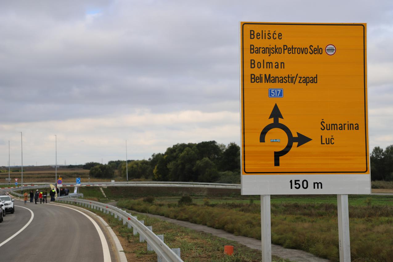 Obilaznica Beli Manastir danas otvorena za promet
