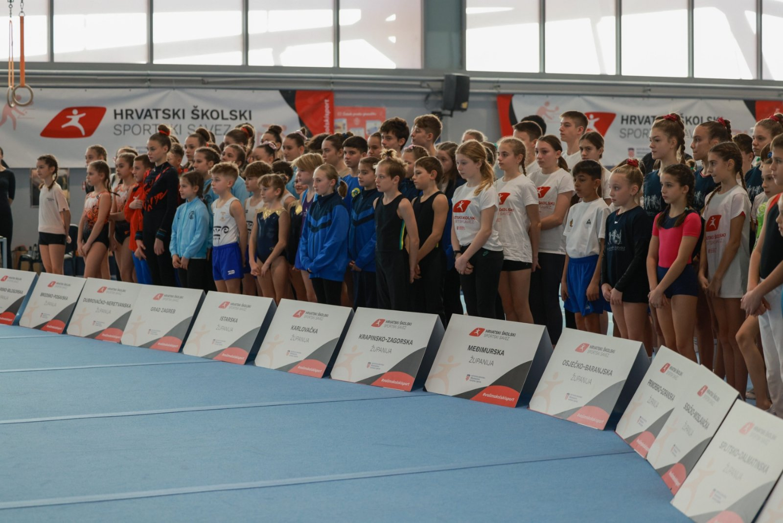 Stotine osnovnoškolaca na završnici državnog prvenstva školskih sportskih društava u gimnastici