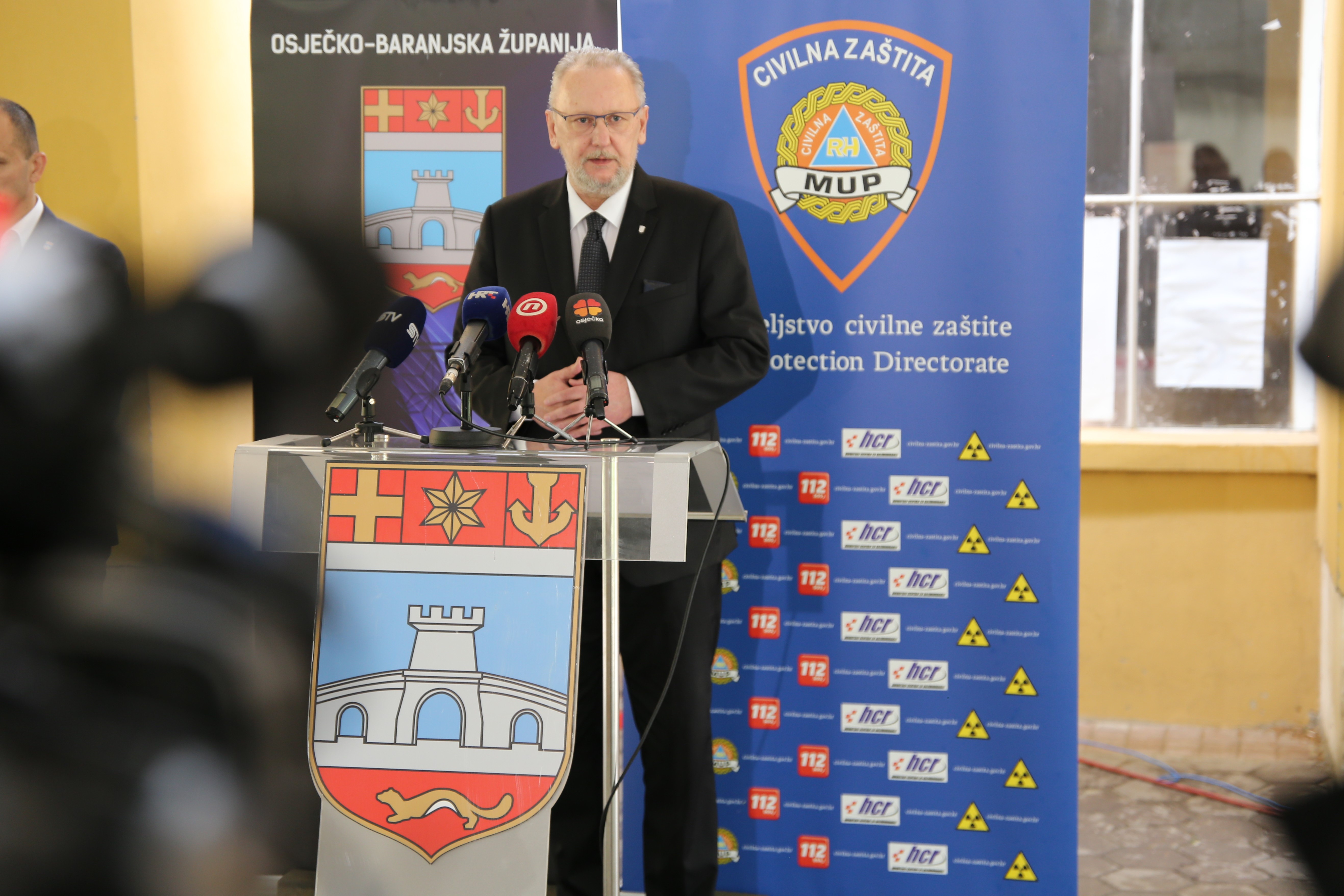 Božinović u posjeti Stožeru Osječko-baranjske županije