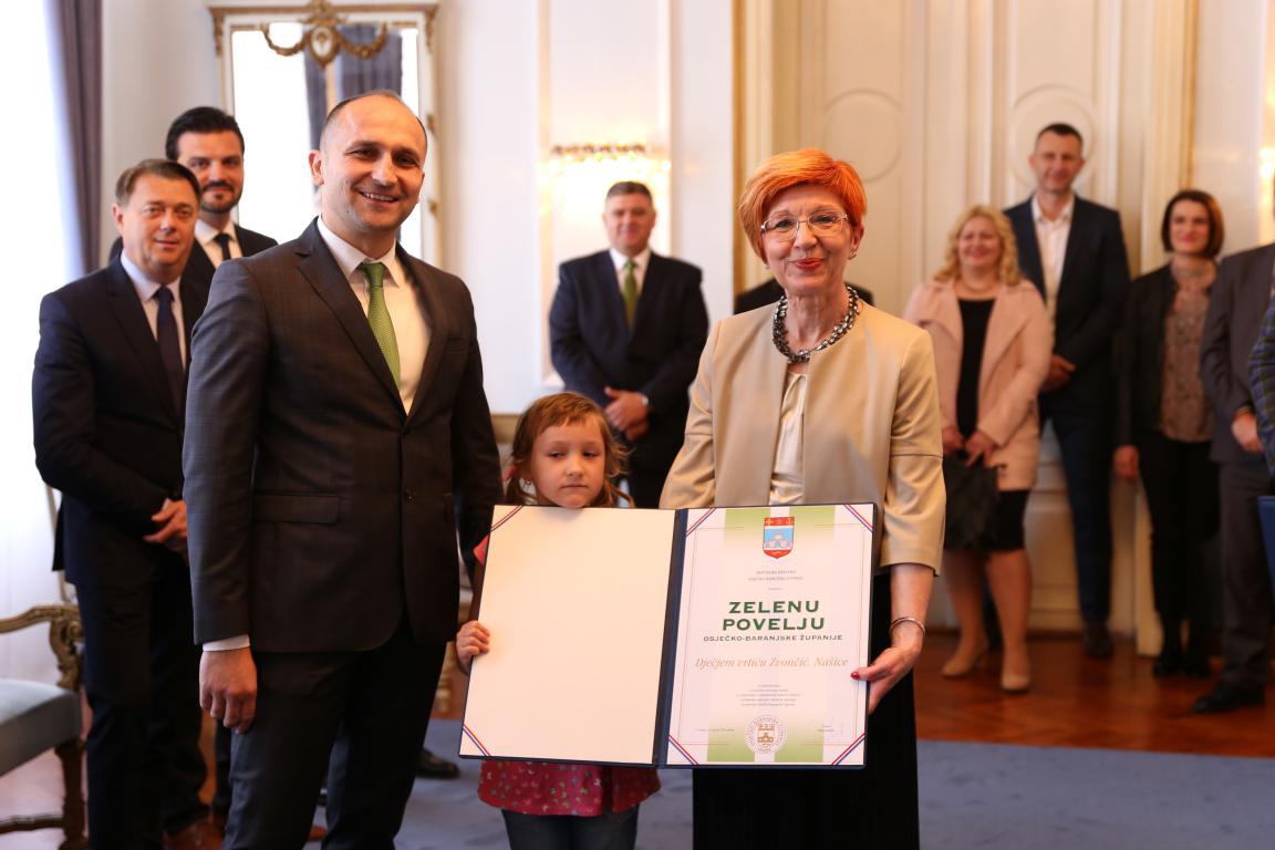 Uručene Zelene povelje Osječko-baranjske županije