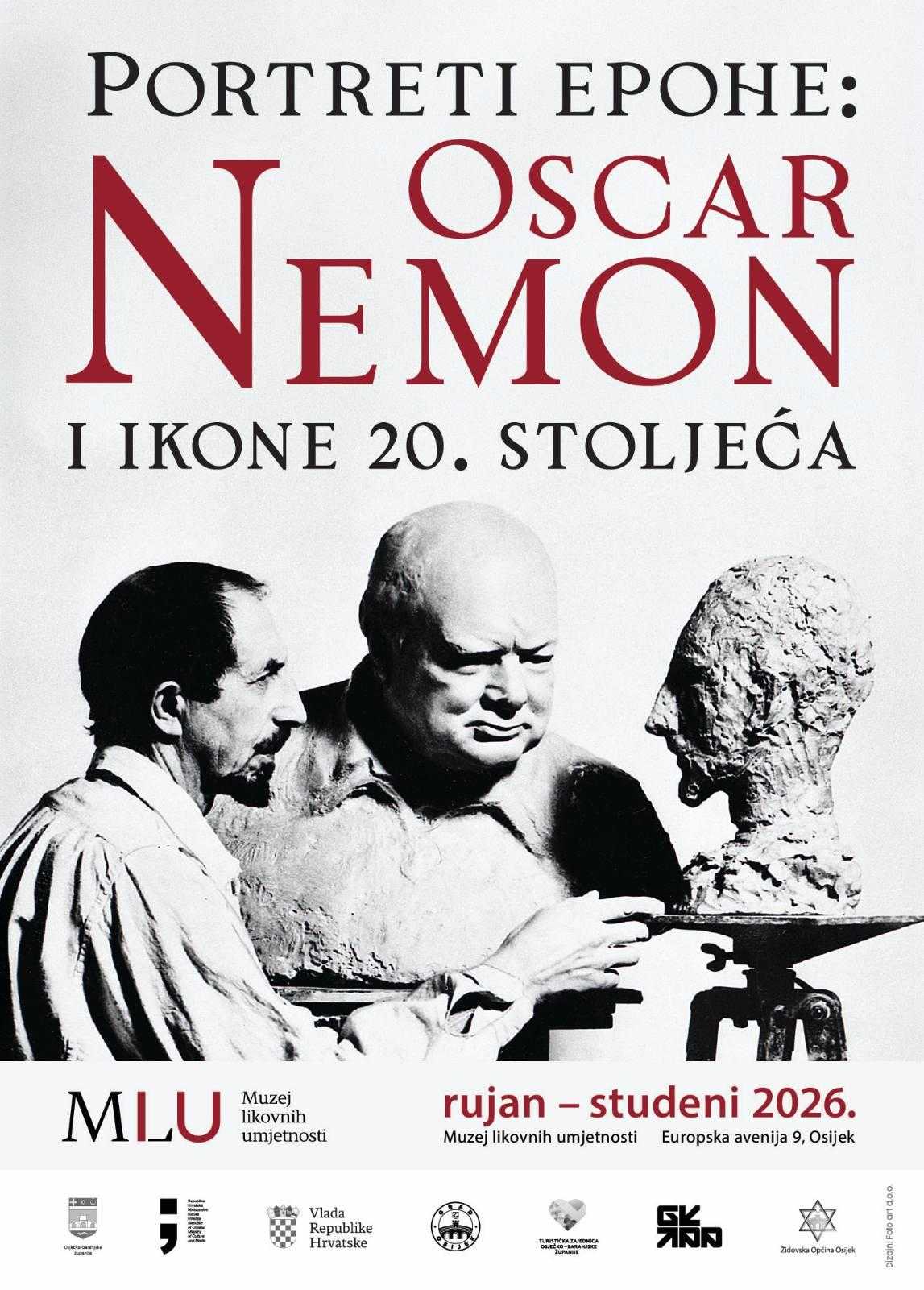 „Portreti epohe: Oscar Nemon i ikone 20. stoljeća“ stižu u Muzej likovnih umjetnosti
